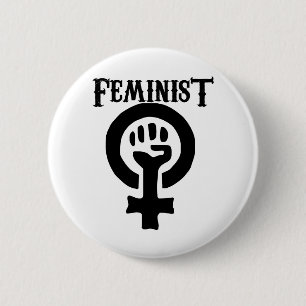Bóton Redondo 5.08cm Símbolo Feminista