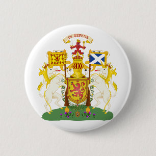 Bóton Redondo 5.08cm Símbolo oficial da heráldica da brasão de Scotl