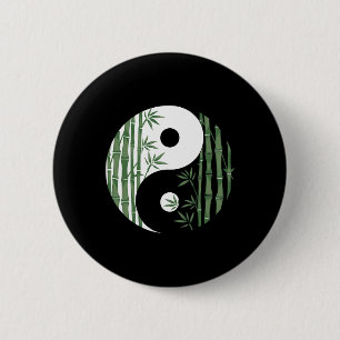 Bóton Redondo 5.08cm Símbolo Yin Yang Mboo Harmonia Zen Arte Yoga Para