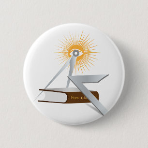 Bóton Redondo 5.08cm Símbolos de maçonaria