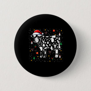 Bóton Redondo 5.08cm Símbolos de Natal Papais noeis Vaca Forma Fofa Cor
