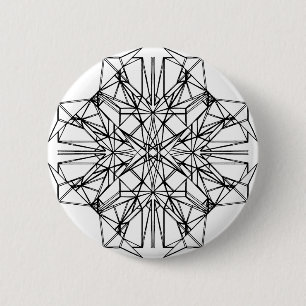 Bóton Redondo 5.08cm simetria geométrica