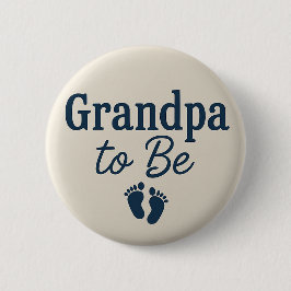 Bóton Redondo 5.08cm Simple Grandpa to be baby feet