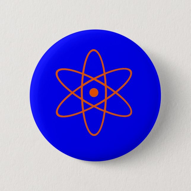 Bóton Redondo 5.08cm Sinal nuclear (Frente)
