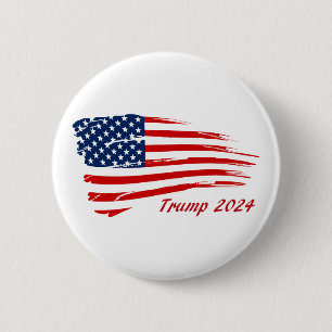 Bóton Redondo 5.08cm Sinalizador de Batalha de Trump 2024