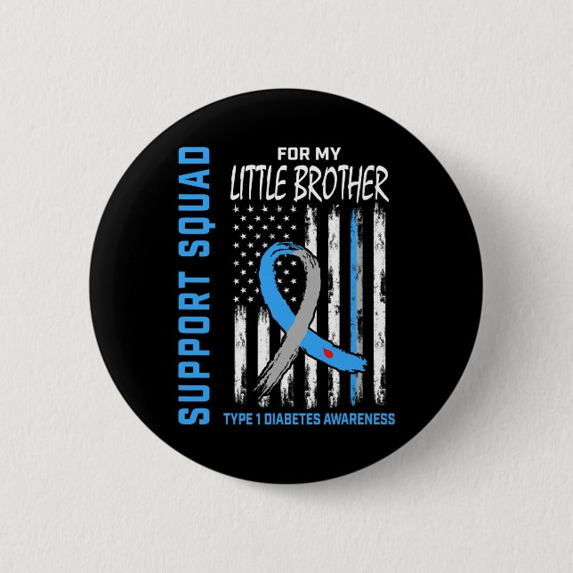 Bóton Redondo 5.08cm Sinalizador de consciência T1d Diabetes do pequeno (Frente)
