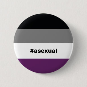 Bóton Redondo 5.08cm Sinalizador de Orgulho Asexual LGBTQI+