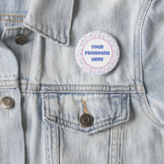 Bóton Redondo 5.08cm Sinalizador de Orgulho Bigender do Arco-Íris PRONU