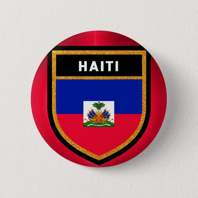 Bóton Redondo 5.08cm Sinalizador do Haiti (Frente)