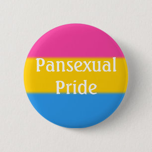 Bóton Redondo 5.08cm Sinalizador do Orgulho Pansexual de Queda (Texto)