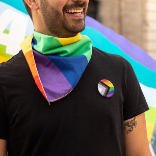 Bóton Redondo 5.08cm Sinalizador do Progresso Orgulho da Diversidade do