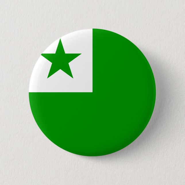 Bóton Redondo 5.08cm Sinalizador Esperanto (Frente)