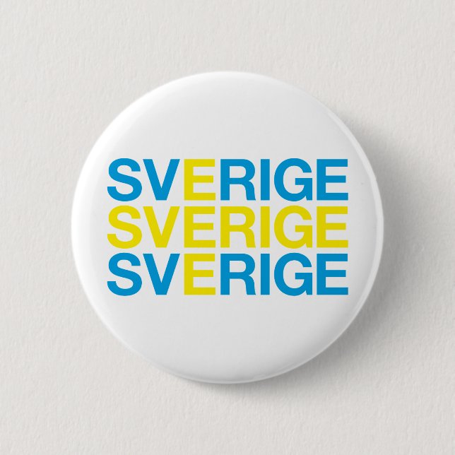 Bóton Redondo 5.08cm Sinalizador SVERIGE (Frente)