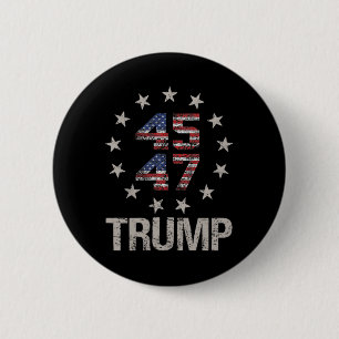 Bóton Redondo 5.08cm Sinalizador Trump 2024 (em Byck) Pegue o América C