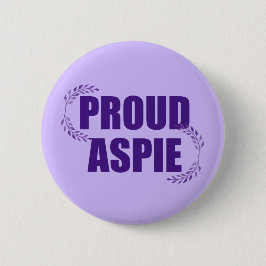 Bóton Redondo 5.08cm Síndrome Bonito de Asperger Roxo-Púrpura