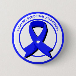 Bóton Redondo 5.08cm Síndrome de Cushing Sensibilização Fita Azul