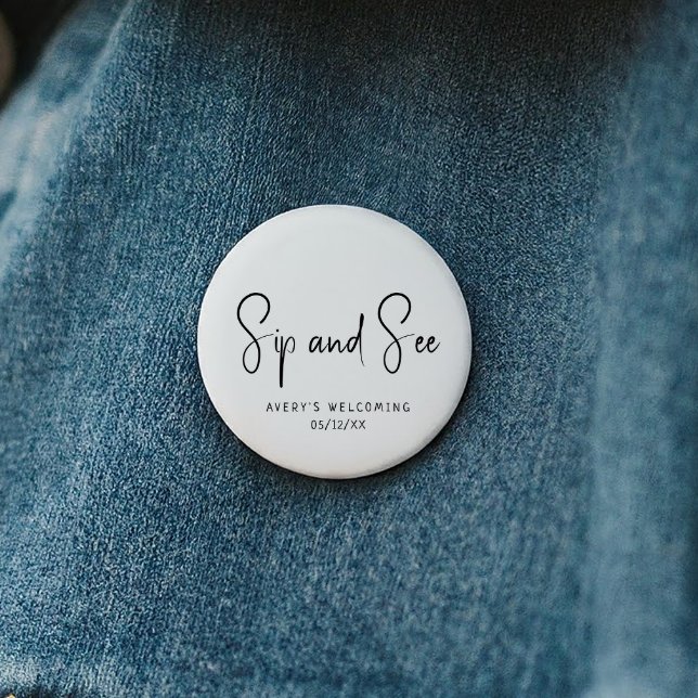 Bóton Redondo 5.08cm Sip Neutro Moderno Simples E Ver (Criador carregado)