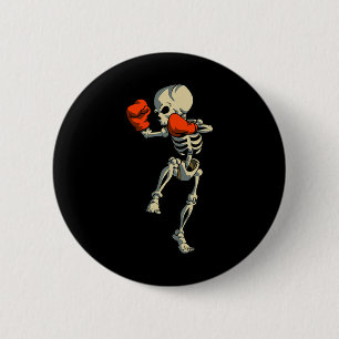 Bóton Redondo 5.08cm Skeleton Muay Thai Kick Boxando Mma Funny Karate H
