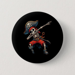 Bóton Redondo 5.08cm Skeleton Pirate Kids