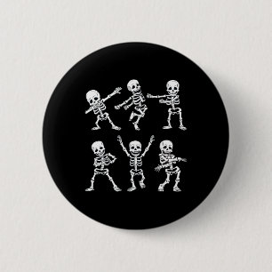 Bóton Redondo 5.08cm Skeletons Dançantes Desafio Meninos Meninas H