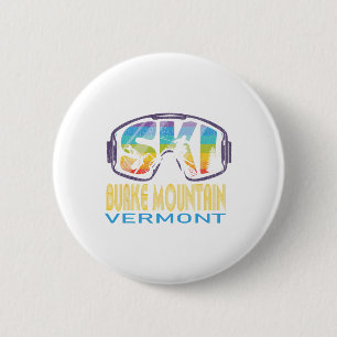 Bóton Redondo 5.08cm Ski Burke Mountain Vermont Férias de Esqui