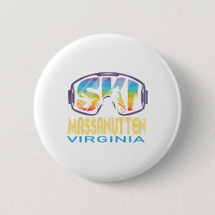 Bóton Redondo 5.08cm Ski Manutten Vermont Skiing Vacation