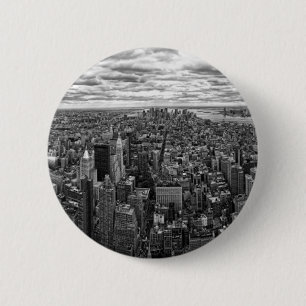 Bóton Redondo 5.08cm Skyline Nova York