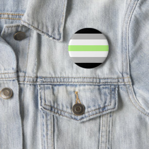 Bóton Redondo 5.08cm SlipperyJoe's Agender Pride Flag gay Dons LGBTQIA