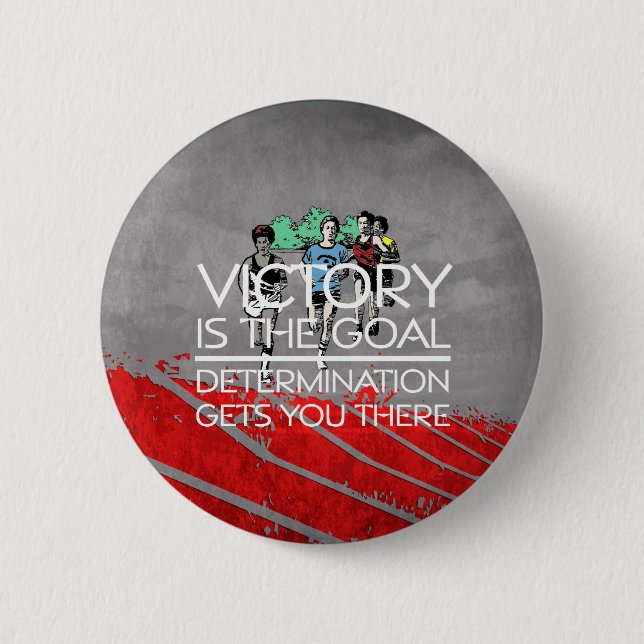 Bóton Redondo 5.08cm Slogan SUPERIOR da vitória da trilha (Frente)