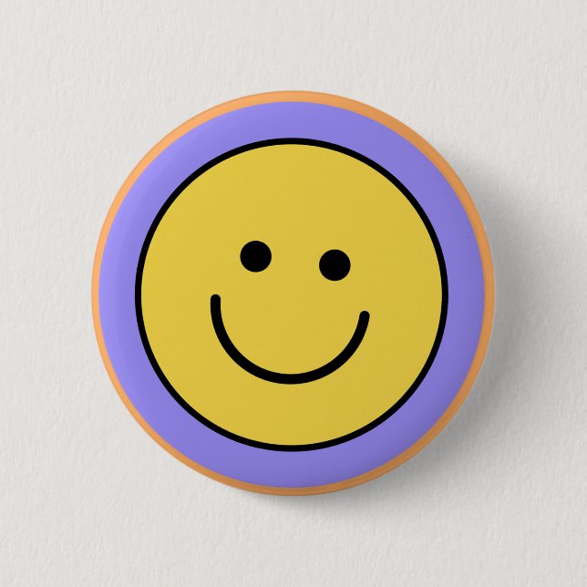 Bóton Redondo 5.08cm Smiley face button (Frente)