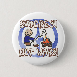 Bóton Redondo 5.08cm S'mores não guerreia botão