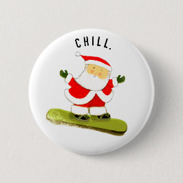 Bóton Redondo 5.08cm Snowboard Christmas Stoffer