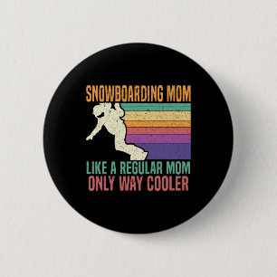 Bóton Redondo 5.08cm Snowboard Mãe Snowboard Snowboard Snowboarder Wint
