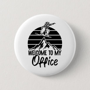 Bóton Redondo 5.08cm Snowboarder Berge Snowboard apres-ski presentes