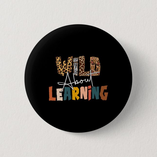 Bóton Redondo 5.08cm Sobre Aprender Professor De Volta Ao Ensino Escola (Frente)