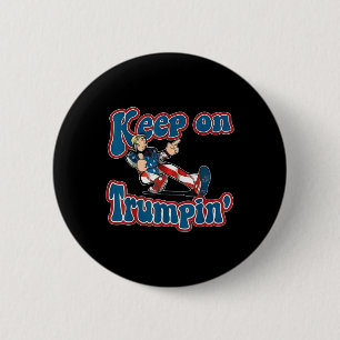 Bóton Redondo 5.08cm Sobre Trumpin Trump Para O Presidente 2024 Dos Eua