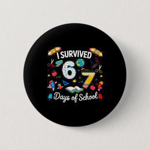 Bóton Redondo 5.08cm Sobrevivi 67 Dias De Professores Alunos Menino