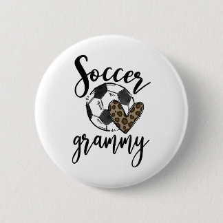 Bóton Redondo 5.08cm Soccer Grammy Leopard Funny Soccer