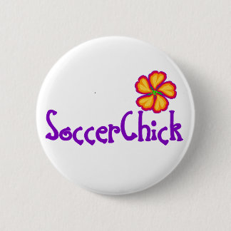 Bóton Redondo 5.08cm SoccerChick FlowerDark