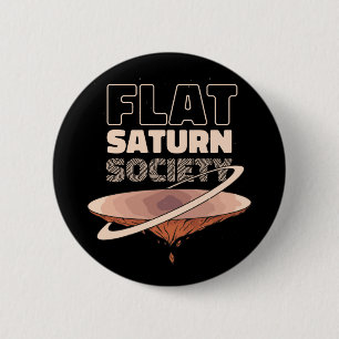 Bóton Redondo 5.08cm Sociedade Saturno Plano - Design Científico