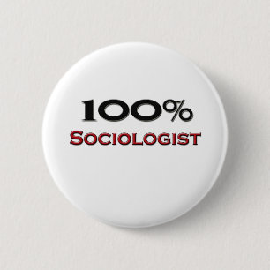 Bóton Redondo 5.08cm Sociólogo de 100 por cento