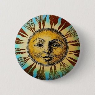 Bóton Redondo 5.08cm Sol Deus Pin