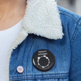 Bóton Redondo 5.08cm Solar Eclipse Totalidade Incrível