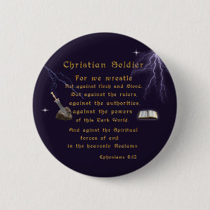 Bóton Redondo 5.08cm Soldados Cristãos