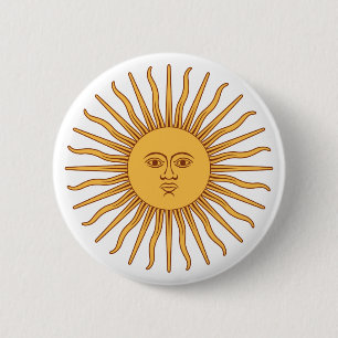 Bóton Redondo 5.08cm Solenóide de Mayo de Argentina
