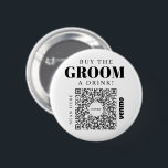 Bóton Redondo 5.08cm Solteiro Vênmo Código QR Comprar O Grupo A Beber<br><div class="desc">Certifique-se de que o noivo não tem que pagar por uma bebida de solteiro com o botão de código QR de Venmo do Partido do excelente Solteiro! Comprar um para toda a tripulação! Basta adicionar sua própria imagem de código de QR Venmo, PayPal ou Cash App. Todos na festa podem...</div>