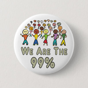 Bóton Redondo 5.08cm Somos Os 99%