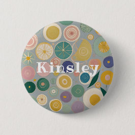 Bóton Redondo 5.08cm Sonho Caleidoscópio Personalizado