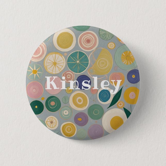 Bóton Redondo 5.08cm Sonho Caleidoscópio Personalizado (Frente)