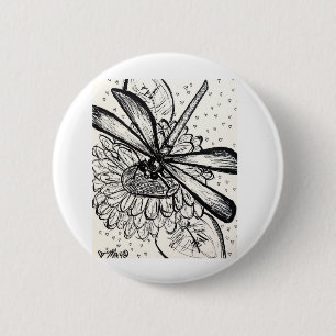 Bóton Redondo 5.08cm Sonhos de Dragonfly
